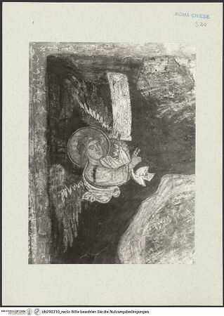 Vorderseite von Istituto Nazionale per la Grafica [https://www.deutsche-digitale-bibliothek.de/content/lizenzen/rv-ez/] Fresken der Geburt Christi und einer MarienkrönungGeburt Christi - Engel, bh290310_recto. Foto.