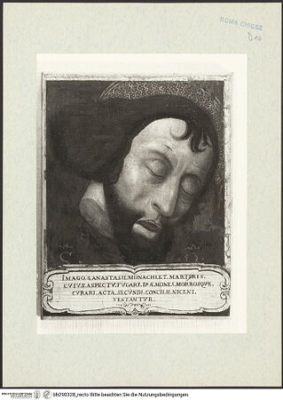 Vorderseite von Istituto Nazionale per la Grafica [https://www.deutsche-digitale-bibliothek.de/content/lizenzen/rv-ez/] Reliquiar des heiligen Anastasius - , bh290328_recto. Foto.