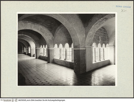 Vorderseite von Istituto Nazionale per la Grafica [https://www.deutsche-digitale-bibliothek.de/content/lizenzen/rv-ez/] Abbazia delle Tre FontaneSanti Vincenzo ed Anastasio - Umgang, bh290369_recto. Foto.