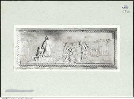 Vorderseite von Courtauld Institute [https://www.deutsche-digitale-bibliothek.de/content/lizenzen/rv-ez/] HauptaltarGeschichte der Heiligen - Hl. Antonius: die Fischpredigt, bh290533_recto. Foto.