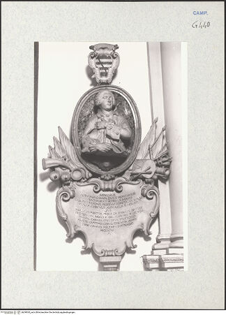 Vorderseite von Courtauld Institute of Art [https://www.deutsche-digitale-bibliothek.de/content/lizenzen/rv-ez/] Denkmal des Alfonso Carafa (gest. 1760) - Gesamtansicht, bh290543_recto. Foto.