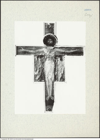 Vorderseite von ICCD [https://www.deutsche-digitale-bibliothek.de/content/lizenzen/rv-ez/] Kruzifix - gesamt; vor der Restaurierung, bh290709_recto. Foto.