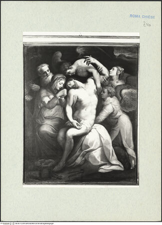 Vorderseite von ICCD [https://rightsstatements.org/page/CNE/1.0/] Beweinung Christi - , bh290773_recto. Foto.