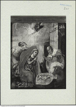 Vorderseite von ICCD [https://rightsstatements.org/page/CNE/1.0/] Geburt Christi - , bh290792_recto. Foto.