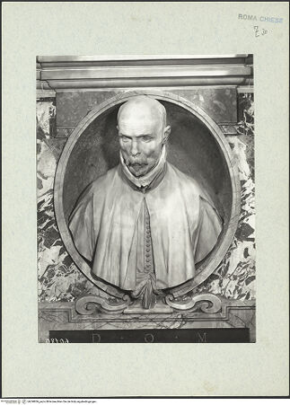 Vorderseite von ICCD [https://www.deutsche-digitale-bibliothek.de/content/lizenzen/rv-ez/] Grabmal des Pedro Foix de MontoyaBüste des Pedro Foix de Montoya - Büste von vorn, bh290836_recto. Foto.