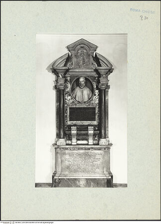 Vorderseite von ICCD [https://www.deutsche-digitale-bibliothek.de/content/lizenzen/rv-ez/] Grabmal des Pedro Foix de Montoya - Gesamtansicht, bh290837_recto. Foto.