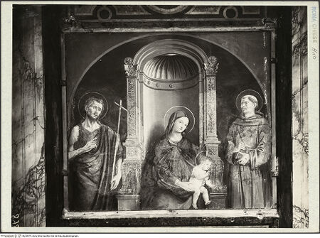 Vorderseite von ICCD [https://www.deutsche-digitale-bibliothek.de/content/lizenzen/rv-ez/] Madonna della Clemenza - Gesamtansicht, bh290975_recto. Foto.