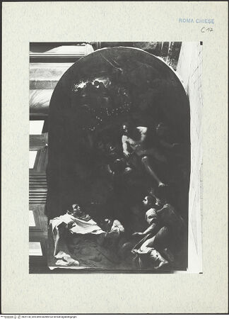 Vorderseite von ICCD [https://www.deutsche-digitale-bibliothek.de/content/lizenzen/rv-ez/] Der heilige Angelus der Karmelit hat in der Wüste eine Vision - , bh291140_recto. Foto.