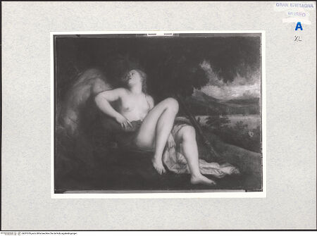 Vorderseite von Oxford, Christ Church [https://www.deutsche-digitale-bibliothek.de/content/lizenzen/rv-ez/] Nymphe und Satyr - , bh291619_recto. Foto.