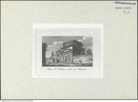 Vorderseite von Bibliotheca Hertziana [https://www.deutsche-digitale-bibliothek.de/content/lizenzen/rv-fz/] Rom, Sant'Andrea in Via Flaminia - , bh291676_recto. Foto: Fichera, Gabriele.