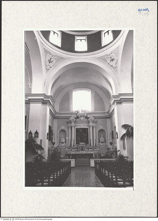 Vorderseite von Bösel, Richard [https://www.deutsche-digitale-bibliothek.de/content/lizenzen/rv-fz/] Chiesa della Cocumella - Innenansicht, bh293220_recto. Foto: Bösel, Richard.