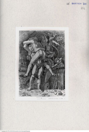 Vorderseite von  [http://creativecommons.org/publicdomain/mark/1.0/] Herkules und Anthäus - , bh293939. Foto.