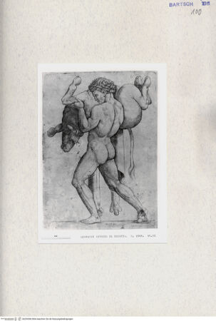 Vorderseite von  [http://creativecommons.org/publicdomain/mark/1.0/] Herkules und der Stier - , bh294386. Foto.