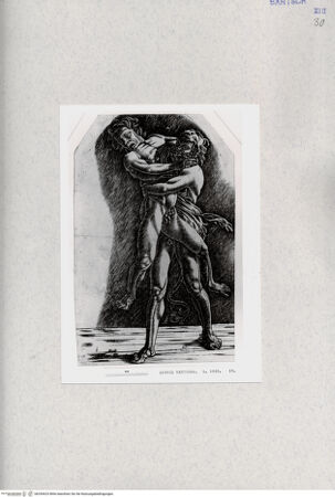 Vorderseite von  [http://creativecommons.org/publicdomain/mark/1.0/] Herkules und Anthäus - , bh294423. Foto.