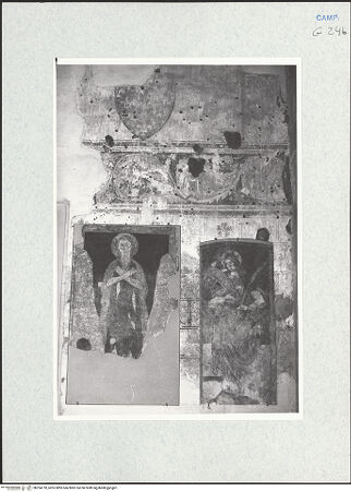 Vorderseite von Krüger, Jürgen [https://www.deutsche-digitale-bibliothek.de/content/lizenzen/rv-fz/] Heilige Katharina - Gesamtansicht (links: Maria Ägyptiaca oder Maria Magdalena, 14. Jh.), bh294718_recto. Foto: Krüger, Jürgen.