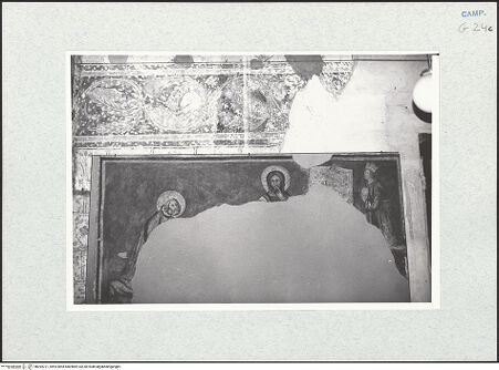 Vorderseite von Krüger, Jürgen [https://www.deutsche-digitale-bibliothek.de/content/lizenzen/rv-fz/] Christus thronend zwischen einem heiligen König (Louis IX?) und einem König - Gesamtansicht, bh294721_recto. Foto: Krüger, Jürgen.