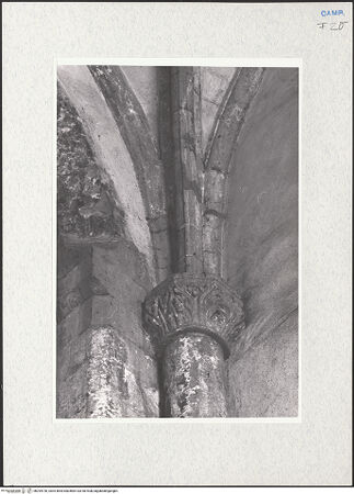 Vorderseite von Krüger, Jürgen [https://www.deutsche-digitale-bibliothek.de/content/lizenzen/rv-fz/] Santa ChiaraSanta Chiara Vecchia - Presbyterium, Detail: Kapitell, bh294726_recto. Foto: Krüger, Jürgen.