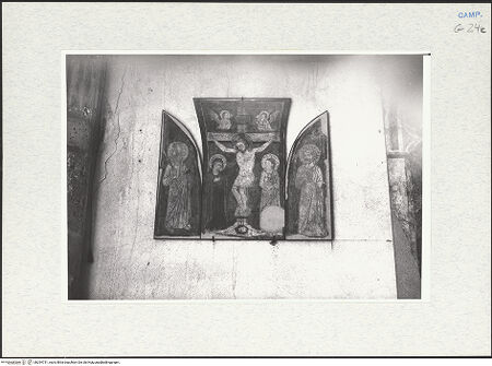 Vorderseite von Krüger, Jürgen [https://www.deutsche-digitale-bibliothek.de/content/lizenzen/rv-fz/] Kreuzigung mit den heiligen Paulus und Petrus - Gesamtansicht, bh294731_recto. Foto: Krüger, Jürgen.