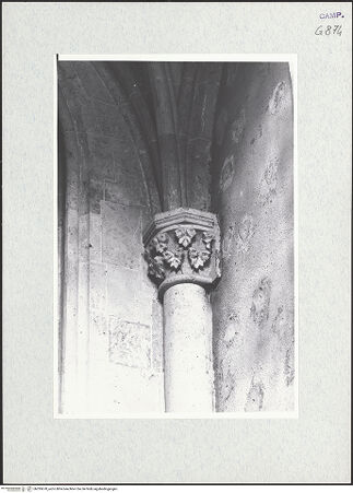 Vorderseite von Krüger, Jürgen [https://www.deutsche-digitale-bibliothek.de/content/lizenzen/rv-fz/] San Lorenzo MaggioreSiebente Nordkapelle - Kapitell und Detail des Gewölbes, bh295670_recto. Foto: Krüger, Jürgen.