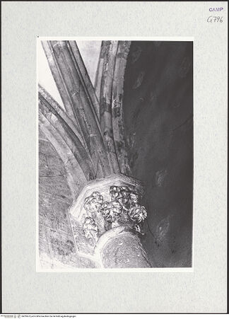 Vorderseite von Krüger, Jürgen [https://www.deutsche-digitale-bibliothek.de/content/lizenzen/rv-fz/] San Lorenzo MaggioreSiebente Südkapelle - Kapitell und Detail des Gewölbes, bh295673_recto. Foto: Krüger, Jürgen.