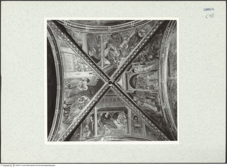 Vorderseite von Getty Research Institute [https://www.deutsche-digitale-bibliothek.de/content/lizenzen/rv-ez/] Szenen aus dem Leben Mariens - Gewölbe, Gesamtansicht, bh296113_recto. Foto: Hutzel, Max.