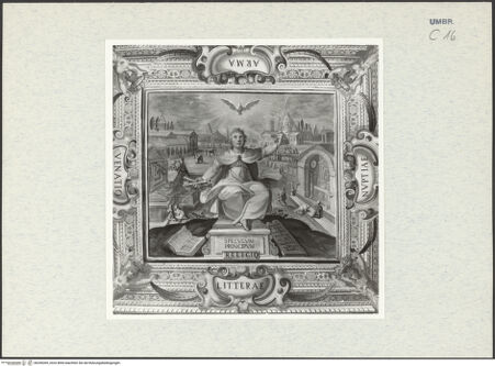 Vorderseite von National Gallery of Art, Washington? [https://www.deutsche-digitale-bibliothek.de/content/lizenzen/rv-ez/] Deckendekoration mit allegorischen Figuren und PuttiAllegorie der Religion - Gesamtansicht, bh296369_recto. Foto: Hutzel, Max.