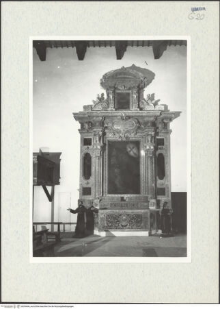 Vorderseite von Getty Research Institute [https://www.deutsche-digitale-bibliothek.de/content/lizenzen/rv-ez/] Altar der Stigmatisation des heiligen Franz von Assisi - Gesamtansicht, bh296444_recto. Foto: Hutzel, Max.