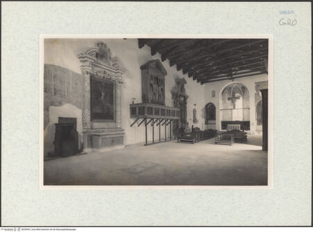 Vorderseite von Getty Research Institute [https://www.deutsche-digitale-bibliothek.de/content/lizenzen/rv-ez/] San FrancescoSan Francesco - Inneres, nördliche Langhauswand und Apsiden, nach Nordosten, bh296447_recto. Foto: Hutzel, Max.