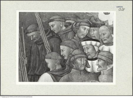 Vorderseite von Todini, Filippo [https://www.deutsche-digitale-bibliothek.de/content/lizenzen/rv-ez/] Szenen aus dem Leben des heiligen Franz von Assisi und HeiligeTod des heiligen Franz von Assisi - Figurengruppe rechts, Detail, bh296630_recto. Foto.