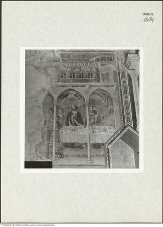 Vorderseite von Todini, Filippo [https://www.deutsche-digitale-bibliothek.de/content/lizenzen/rv-ez/] Szenen aus dem Leben Johannes des TäufersGastmahl des Herodes - Gesamtansicht des erhaltenen Fragments, bh296633_recto. Foto.