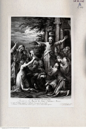 Vorderseite von Gabinetto Nazionale delle Stampe [http://creativecommons.org/publicdomain/mark/1.0/] Der Prophet Jonas predigt den Niniviten - , bh298278. Foto.