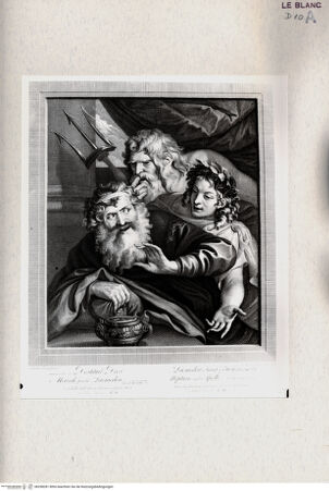 Vorderseite von  [http://creativecommons.org/publicdomain/mark/1.0/] Laomedon verweigert Apoll und Neptun die Bezahlung des Tributes - , bh298281. Foto.