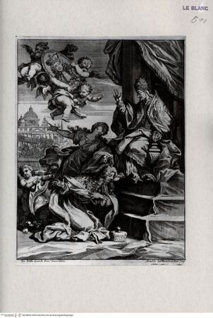 Vorderseite von ICCD [http://creativecommons.org/publicdomain/mark/1.0/] Lord Castelmaine erweist Papst Innozenz XI. seine Ehrerbietung - , bh298282. Foto.