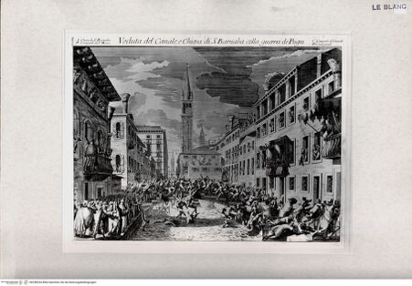 Vorderseite von GFN [http://creativecommons.org/publicdomain/mark/1.0/] Venezia. La Guerra dei pugni - , bh298334. Foto.