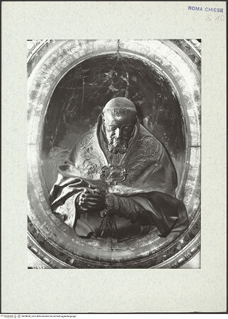 Vorderseite von ICCD [https://www.deutsche-digitale-bibliothek.de/content/lizenzen/rv-ez/] Büste Papst Gregor XV. - , bh298342_recto. Foto.