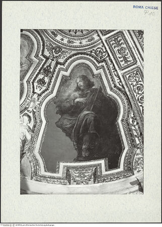 Vorderseite von ICCD [https://www.deutsche-digitale-bibliothek.de/content/lizenzen/rv-ez/] Gewölbe- und ArkadenbogendekorationDie Heiligen Paulus, Markus und LukasDer Evangelist Lukas - , bh298360_recto. Foto.