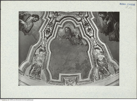 Vorderseite von ICCD [https://www.deutsche-digitale-bibliothek.de/content/lizenzen/rv-ez/] Gewölbe- und ArkadenbogendekorationDie Heiligen Paulus, Markus und LukasDer heilige Paulus - , bh298361_recto. Foto.