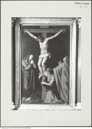 Vorderseite von ICCD [https://www.deutsche-digitale-bibliothek.de/content/lizenzen/rv-ez/] Christus am Kreuz mit Maria, Johannes und Maria Magdalena - , bh298367_recto. Foto.