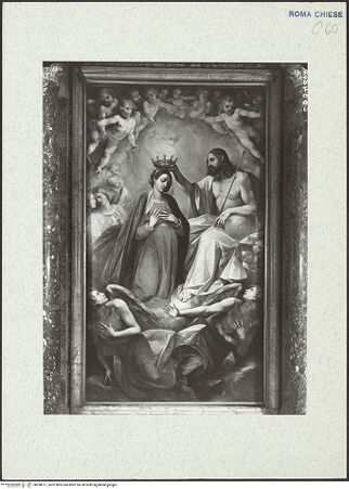 Vorderseite von ICCD [https://www.deutsche-digitale-bibliothek.de/content/lizenzen/rv-ez/] Marienkrönung - , bh298371_recto. Foto.