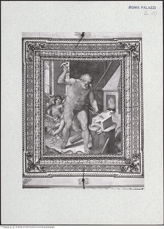 Vorderseite von Bibliotheca Hertziana [https://www.deutsche-digitale-bibliothek.de/content/lizenzen/rv-fz/] Die Schmiede des Vulcan - , bh298940_recto. Foto.