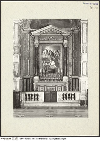 Vorderseite von ICCD (GFN) [https://www.deutsche-digitale-bibliothek.de/content/lizenzen/rv-ez/] Santissima Trinità dei PellegriniCappella di San Giovanni Battista - Gesamtansicht, bh299192_recto. Foto.