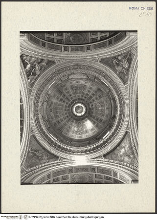 Vorderseite von ICCD (GFN) [https://www.deutsche-digitale-bibliothek.de/content/lizenzen/rv-ez/] Santissima Trinità dei Pellegrini - Kuppel und Pendentifs, bh299209_recto. Foto.