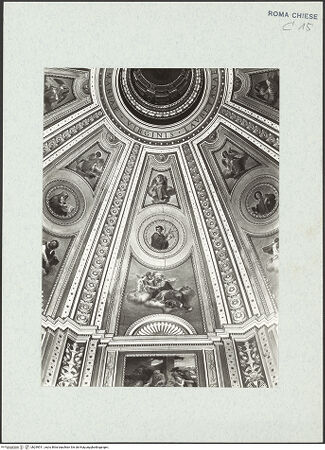 Vorderseite von ICCD [https://www.deutsche-digitale-bibliothek.de/content/lizenzen/rv-ez/] Sibyllen, Propheten, Engel und HeiligeSegment: Silbylle und Heiliger und Engel - Kuppelsegment: Silbylle und Heiliger und Engel, bh299511_recto. Foto.