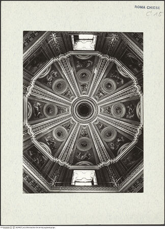 Vorderseite von ICCD [https://www.deutsche-digitale-bibliothek.de/content/lizenzen/rv-ez/] Santa Maria di Loreto - Innenansicht Kuppel, bh299527_recto. Foto.