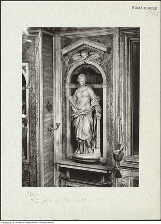 Vorderseite von ICCD [https://www.deutsche-digitale-bibliothek.de/content/lizenzen/rv-ez/] Die heilige Cäcilie - Gesamtansicht, bh299546_recto. Foto.