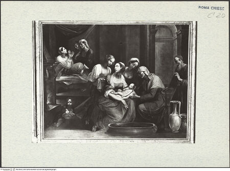 Vorderseite von ICCD [https://www.deutsche-digitale-bibliothek.de/content/lizenzen/rv-ez/] Geburt Mariens - Gesamtansicht, bh299552_recto. Foto.