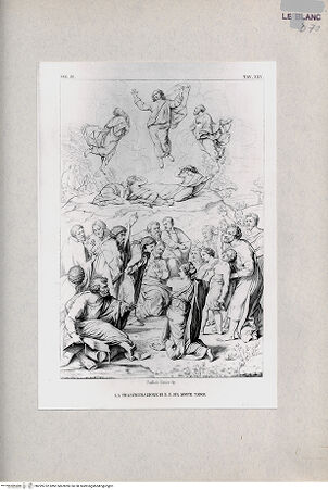 Vorderseite von Bibliotheca Hertziana [http://creativecommons.org/publicdomain/mark/1.0/] Transfiguration (Taf. XXV aus G. Fontana, "Raccolta delle migliori chiese di Roma e suburbane espresse in tavole disegnate ed incise da G. Fontana", vol. IV, Roma 1838) - , bh299752. Foto.