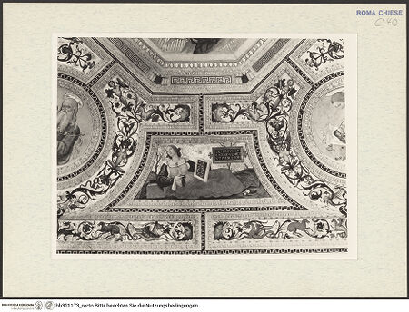 Vorderseite von Arte Fotografica [https://www.deutsche-digitale-bibliothek.de/content/lizenzen/rv-ez/] Krönung Mariä umgeben von Evangelisten, Sibyllen und KirchenväternSibyllenCimmerische Sibylle - Gesamtansicht, bh301173_recto. Foto.