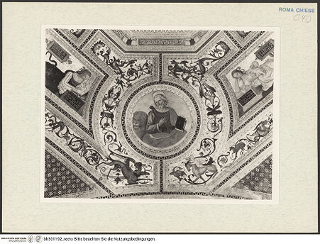 Vorderseite von Arte Fotografica [https://www.deutsche-digitale-bibliothek.de/content/lizenzen/rv-ez/] Krönung Mariä umgeben von Evangelisten, Sibyllen und KirchenväternEvangelistenMarkus - , bh301192_recto. Foto.