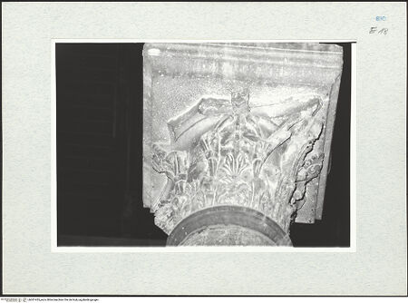 Vorderseite von Pace, Valentino [https://www.deutsche-digitale-bibliothek.de/content/lizenzen/rv-ez/] Kapitelle des LanghausesSechstes Kapitell links - Seitenansicht, bh301455_recto. Foto: Pace, Valentino.